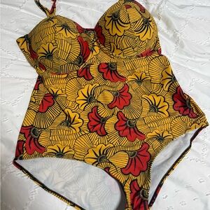 Vibrant Floral Swimsuit